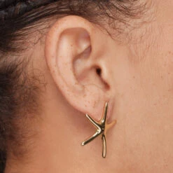 Starfish Stud Earrings In Gold -Fashion Accessories Store starfish stud earrings in gold medley jewellery earrings 42638512029926