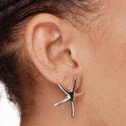 Starfish Stud Earrings In Silver -Fashion Accessories Store starfish stud earrings in silver medley jewellery earrings 42638716403942