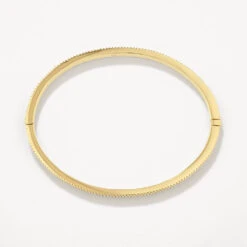 Textured Bangle In Gold -Fashion Accessories Store textured bangle in gold medley jewellery shop now bangle bracelet 37608987132134