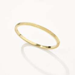 Textured Bangle In Gold