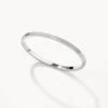 Textured Bangle In Silver