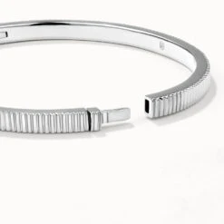 Textured Bangle In Silver -Fashion Accessories Store textured bangle in silver medley jewellery shop now bangle bracelet 37608988868838