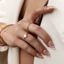 Thin Plain Stacker Ring In 10k Gold -Fashion Accessories Store thin plain stacker ring in 10k gold medley jewellery ring 36881934352614