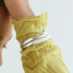 Wave Dome Bangle In Silver -Fashion Accessories Store wave dome bangle in silver medley jewellery bracelets bangle 39936639336678