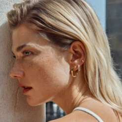 White Sapphire Marquise Helix Single Stud Earring In 10k Gold -Fashion Accessories Store white sapphire marquise helix single stud earring in 10k gold medley jewellery earrings 39714257928422