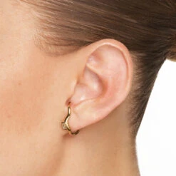 White Topaz Baguette Wave Suspender Bar Earrings In Gold -Fashion Accessories Store white topaz baguette wave suspender bar earrings in gold medley jewellery earrings 41227247354086