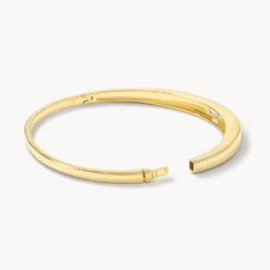 White Topaz Bangle In Gold -Fashion Accessories Store white topaz bangle in gold medley jewellery bangle bracelet 40459109105894