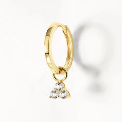 White Topaz Trio Charm In 10k Gold -Fashion Accessories Store white topaz trio charm in 10k gold medley jewellery earrings 39932607496422