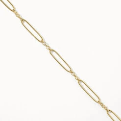 Wire Paperclip Chain Necklace In Gold -Fashion Accessories Store wire paperclip chain necklace in gold medley jewellery necklace 39071749144806