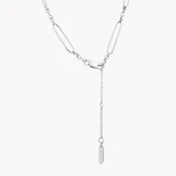 Wire Paperclip Chain Necklace In Silver -Fashion Accessories Store wire paperclip chain necklace in silver medley jewellery necklace 40445476274406